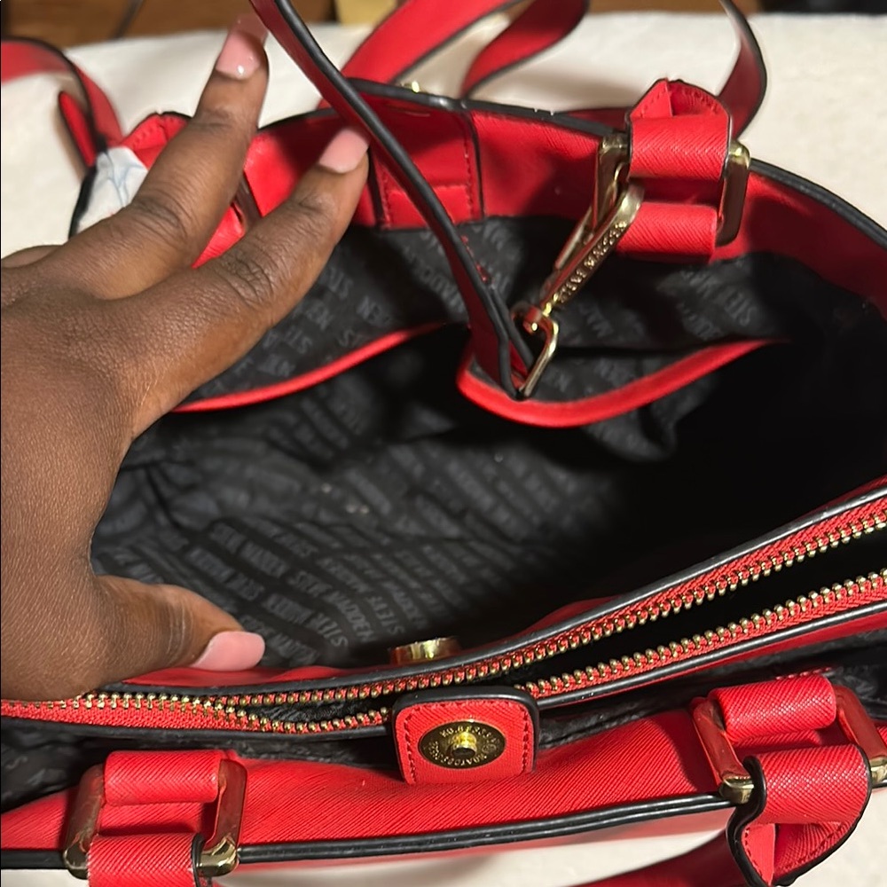 Steve Madden Red Handbag - Picture 5 of 6